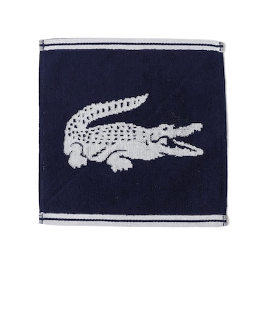 LACOSTE: ワニロゴ ハンカチ タオル