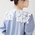 《予約》【WEB限定】〈手洗い可能〉フラワー ヨーク レース ロング スリーブ ブラウス