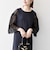 《予約》SHIPS any:〈手洗い可能〉シアー ドット コンビ ワンピース ［NAVY BLUE］