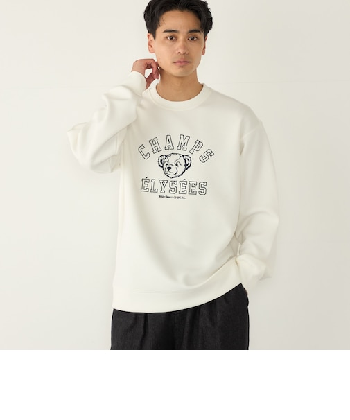 《予約》SHIPS Colors:Teddybear(R) コラボ ダンボール スウェット◆