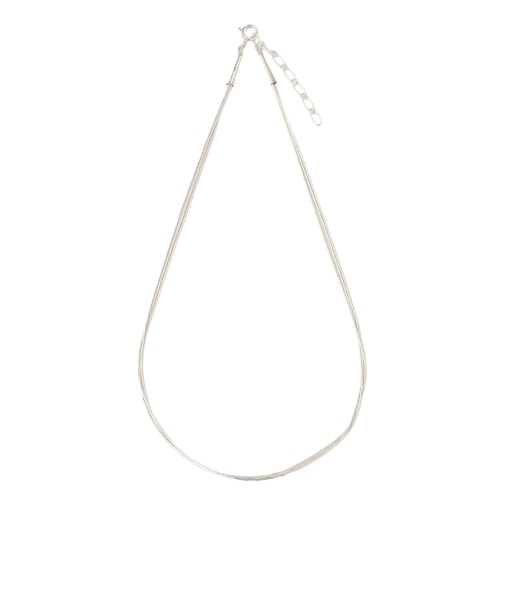 INDIAN JEWELRY: LIQ シルバー ネックレス(3連)