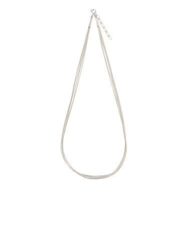 INDIAN JEWELRY: LIQ シルバー ネックレス(5連)