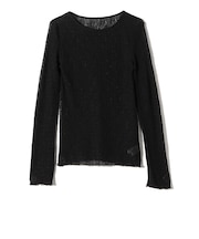 SHIPS Colors:〈手洗い可能〉レース ボート ネック トップス