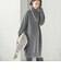 《予約》〈手洗い可能〉ウール カシミヤ ハーフジップ ワンピース