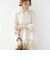 《予約》【WEB限定】〈手洗い可能〉レーストリム スキッパー ポロ襟 ニット