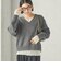 《予約》〈手洗い可能〉ウール カシミヤ V ネック プルオーバー