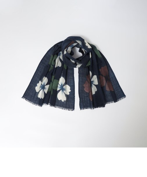 MARCEL LASSANCE: WOOL FOWER PRINT STOLE