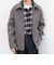 PURE WOOL MELTON リラックス ジップアップ ブルゾン◆