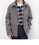 PURE WOOL MELTON リラックス ジップアップ ブルゾン◆