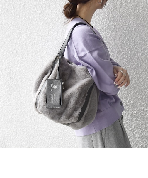 《予約》【SHIPS any別注】Folna: 2WAY フェイクファー バッグ 26AW