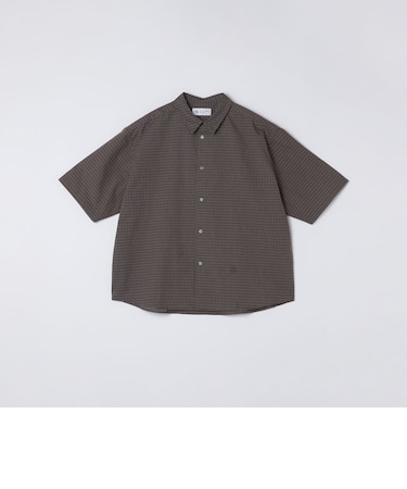 WEB限定|オーバーサイズ チェック ショートスリーブ シャツ