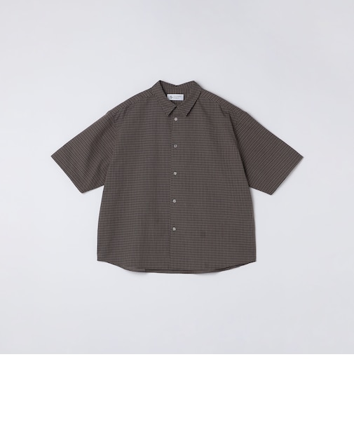 WEB限定|オーバーサイズ チェック ショートスリーブ シャツ
