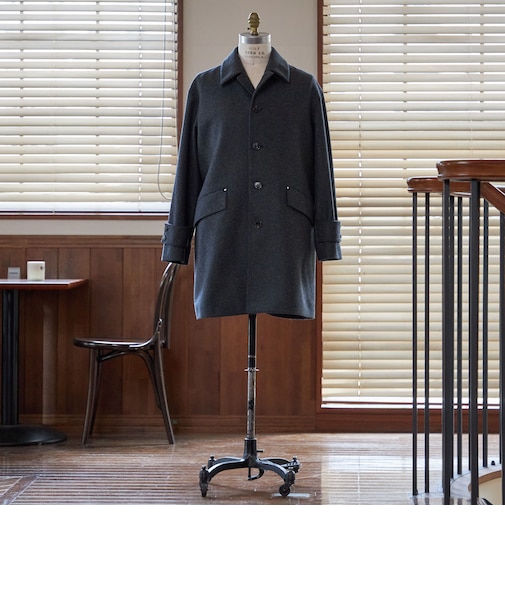 【SHIPS別注】MACKINTOSH: HUMBIE SL メルトン コート