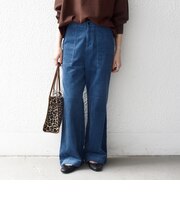 《予約》〈洗濯機可能〉コーデュロイ ワイド ベイカー フレア パンツ