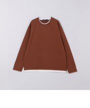 《予約》リンクス ジャカード フェイク レイヤード ロンT◆