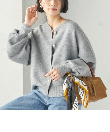 《予約》強縮 ウール パール ニット ジャケット