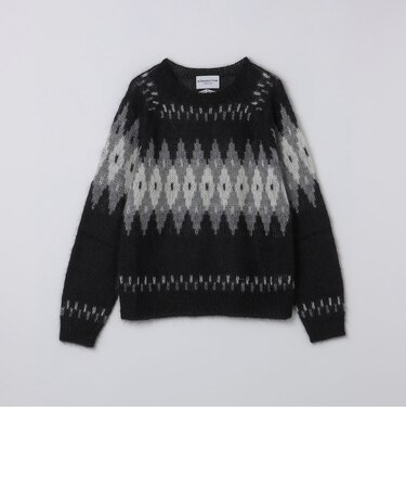 NOMARHYTHM TEXTILE:  Hand Knit Snowflake Sweater