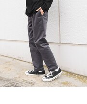 〈洗濯機可能〉コーデュロイ スリム ストレッチ アンクル テーパード イージーパンツ◆