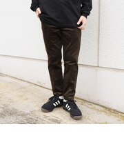 〈洗濯機可能〉コーデュロイ スリム ストレッチ アンクル テーパード イージーパンツ◆