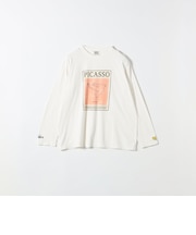 BALMYDAYS:〈洗濯機可能〉アート プリント ロングスリーブ TEE