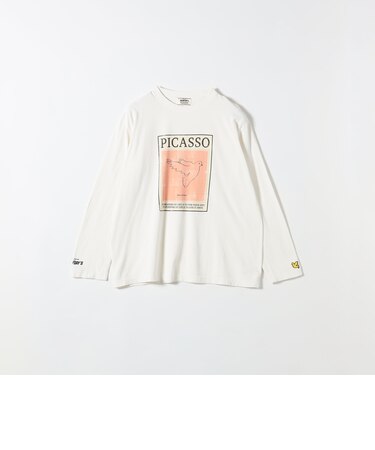 BALMYDAYS:〈洗濯機可能〉アート プリント ロングスリーブ TEE
