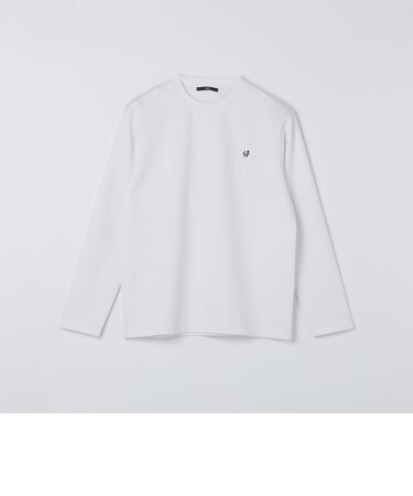 【WEB限定】ダブル ニット ビズ ネック ロングスリーブ Tシャツ