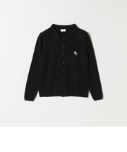PARROTT CANVAS: 〈手洗い可能〉襟付き ロング スリーブ カーディガン
