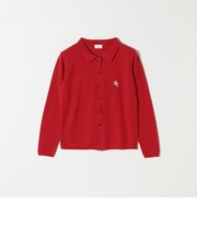 PARROTT CANVAS: 〈手洗い可能〉襟付き ロング スリーブ カーディガン