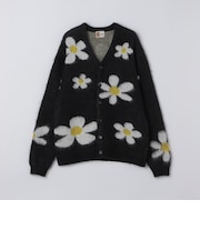 TOWNCRAFT: MOHAIR SHAGGY JACQUARD CARDIGAN