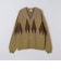 TOWNCRAFT: MOHAIR SHAGGY JACQUARD CARDIGAN