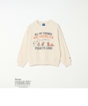 FRUIT OF THE LOOM: PEANUTS コラボ プリント スウェット<KIDS>