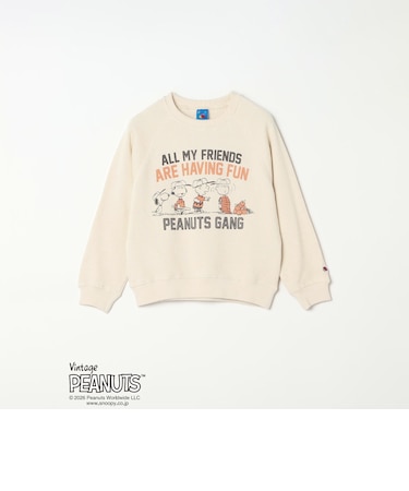 FRUIT OF THE LOOM: PEANUTS コラボ プリント スウェット<KIDS>