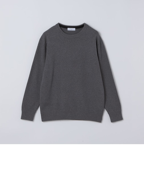 〈洗濯機可能〉ソリッド コットン カシミヤ クルーネック 26AW