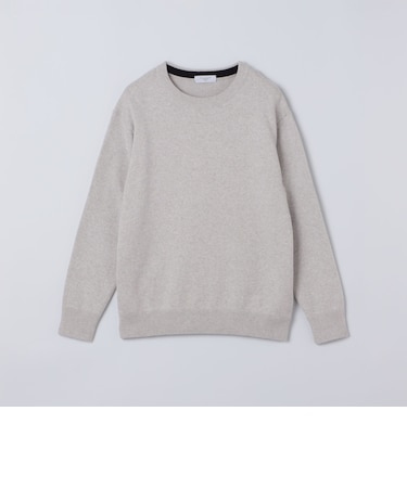 〈洗濯機可能〉ソリッド コットン カシミヤ クルーネック 26AW