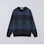 〈洗濯機可能〉チェック コットンカシミヤ クルーネック 26AW