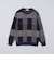 〈洗濯機可能〉チェック コットンカシミヤ クルーネック 26AW