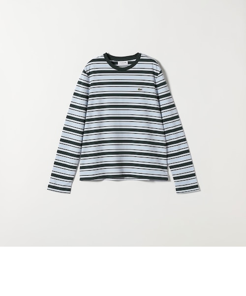 田中シェン着　POLYPLOID マルチボーダー ロングスリーブ カットソー LACOSTE:〈洗濯機可能〉マルチ ボーダーロングスリーブ TEE｜シップス