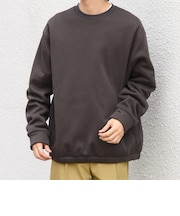 〈洗濯機可能〉ポケット 裏起毛 クルーネック スウェット◇