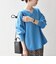 《予約》〈手洗い可能〉AQUA カシミヤ ミックス Vネック ラウンドヘム プルオーバー ニット