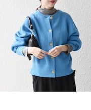 《予約》〈手洗い可能〉AQUA カシミヤ ミックス プルオーバー ニット カーディガン