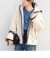 《予約》【WEB限定】〈手洗い可能〉ボア キルティング ジップ フード コート◆