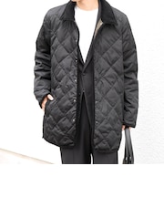 【SHIPS any別注】TAION:〈手洗い可能〉ダイヤキルト ダウン フード ハーフコート 26AW◆