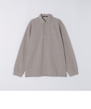 【WEB限定】〈手洗い可能〉シャンブレー レギュラー ロングスリーブ ポロシャツ