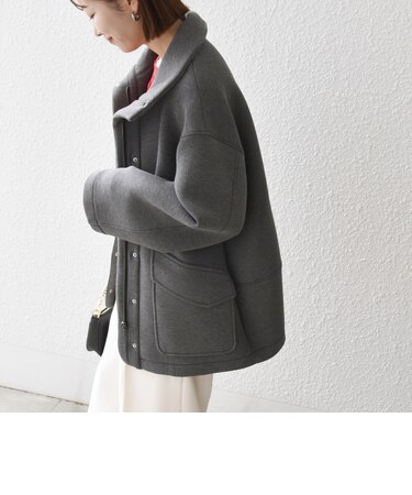 《予約》〈手洗い可能〉スタンド ネック ポケット ブルゾン