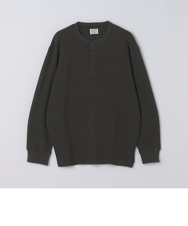 AUTHENTIC: ミリタリー ジャカード ヘンリーネック サーマル