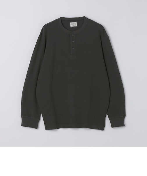 AUTHENTIC: ミリタリー ジャカード ヘンリーネック サーマル