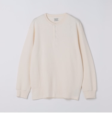 AUTHENTIC: ミリタリー ジャカード ヘンリーネック サーマル