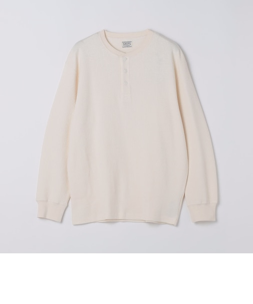 AUTHENTIC: ミリタリー ジャカード ヘンリーネック サーマル