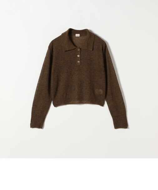 Healthknit:〈手洗い可能〉モヘヤ ミックス ポロ ニット