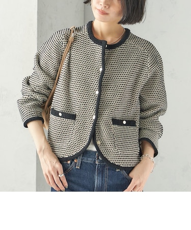 《予約》〈手洗い可能〉ジャカード モール カーディガン 26AW